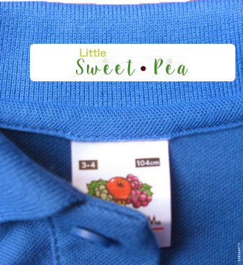 48 Iron-on clothing labels | Back Neck Labels